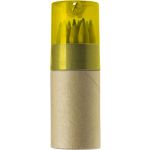 12 db-os fa színesceruza készlet, sárga/natúr (2495-06)