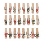 24 db adventi csptet kszlet, fa (CX1494-40)