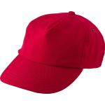5 paneles RPET baseballsapka, piros (9343-08)