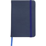A5-ös jegyzetfüzet puha PU borítással, kék (3076-05)