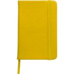 A6-os jegyzetfüzet puha PU borítással, sárga (2889-06)
