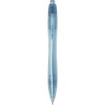Alberni RPET golyóstoll kék tollbetéttel, átlátszó kék (10774552)