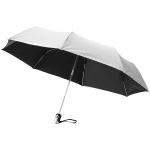 Alex 21.5"-es összecsukható automata esernyő, ezüst/fekete (10901601)