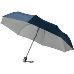 Alex 21.5"-es összecsukható automata esernyő, kék/ezüst (10901606)