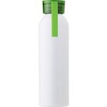 Alumínium palack, 650 ml, fehér/lime (9303-19)