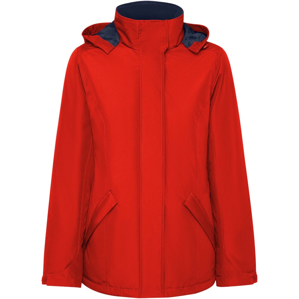 America bélelt női parka, piros, L