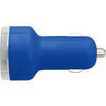 Autós USB töltő, kék (3280-23)