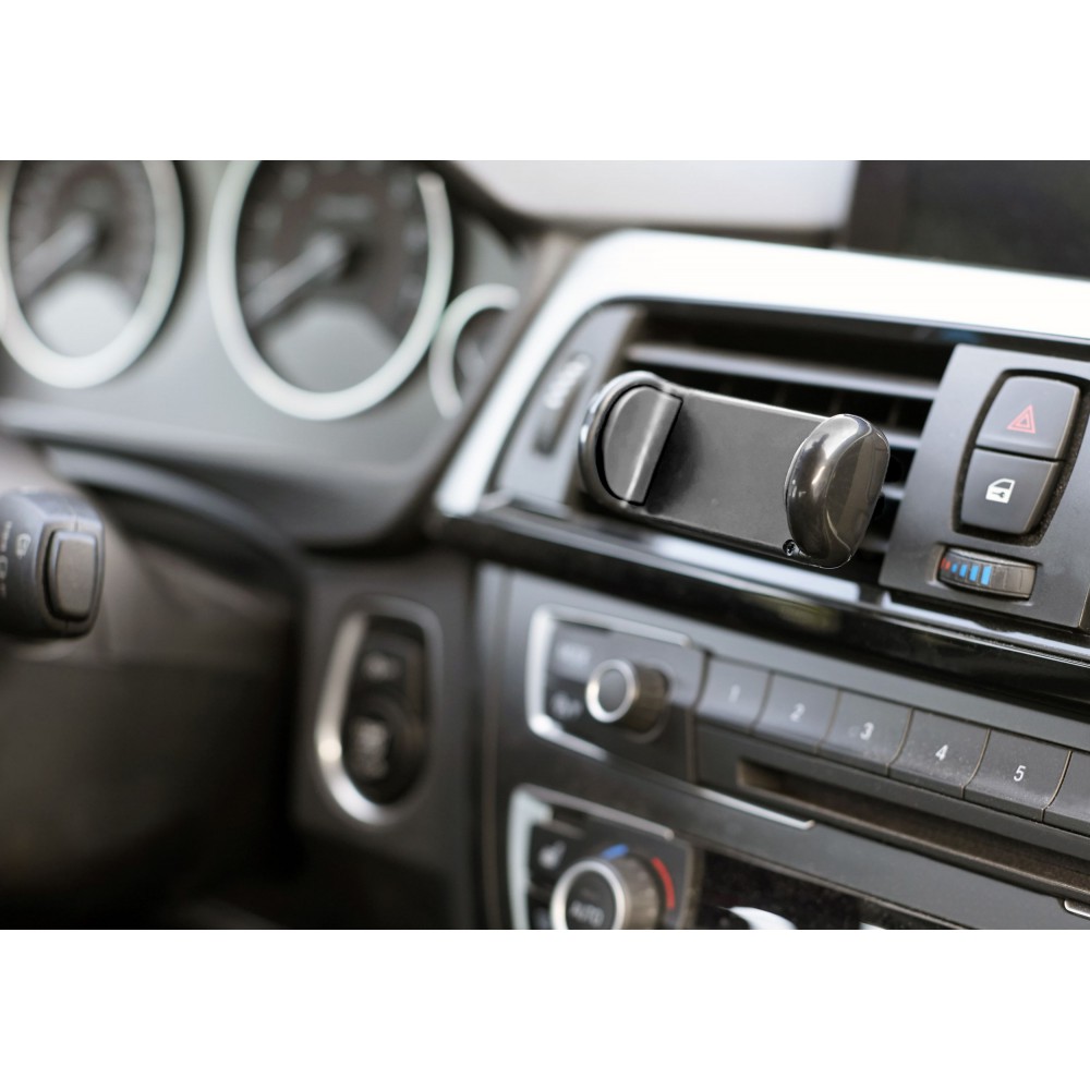 Autós telefontartó, fekete (autós cikk)