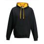 AWDis Varsity kapucnis pulver, New French Navy/Fire Red