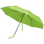 Birgit 21'' összecsukható szélálló RPET esernyő, lime (10914563)