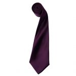 Colours szatén nyakkendő, Aubergine, U (PR750AU-U)