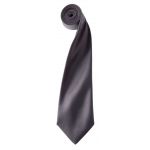 Colours szatén nyakkendő, Dark Grey, U (PR750DG-U)