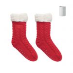 Csúszásgátlós otthoni zokni M, piros (MO6573-05)