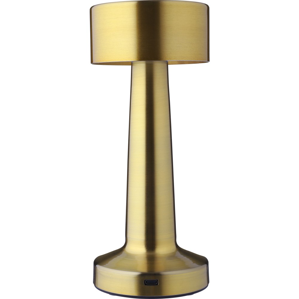 Fém asztali lámpa, arany (dekoráció)