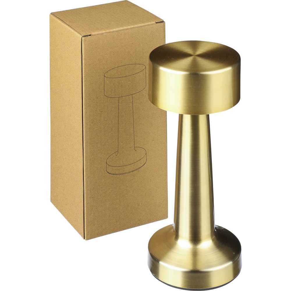 Fém asztali lámpa, arany (dekoráció)