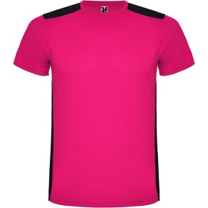 Detroit rvid ujj gyerek sportpl, fuchsia, solid black (T-shirt, pl, kevertszlas, mszlas)