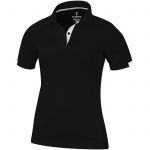 Elevate Kiso női galléros póló, tiszta fekete (3908599)