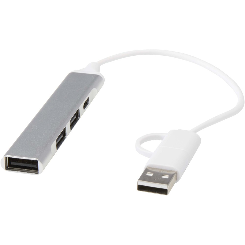 Alkaid USB elosztó, ezüst (vezeték, elosztó, adapter, kábel)