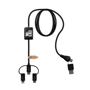 SCX.design C48 CarPlay 5 az 1-ben töltőkábel, fekete