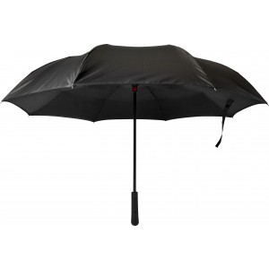 Fordtott duplafal eserny, fekete (eserny)