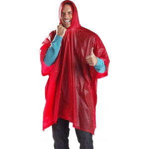 Esőkabát, vékony PVC, piros (esőkabát)