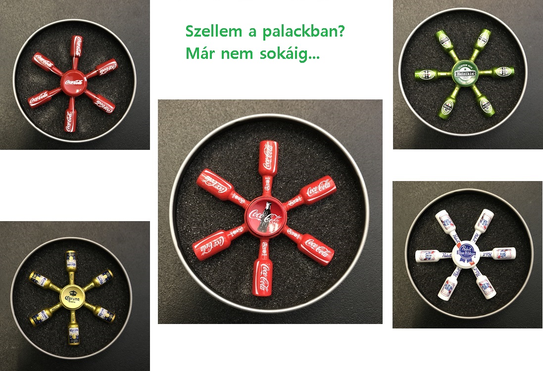 Fidget spinner palackokkal Fidget spinner palackokkal