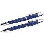 Fém tollkészlet, kék tollbetéttel, díszdobozban, kék (2057-52)