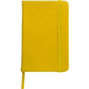 A/5 jegyzetfüzet puha PU borítással, sárga (füzet, notesz)
