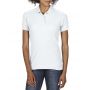 Gildan DryBlend női duplapiké póló, White