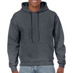 Gildan Heavy Blend kapucnis pulver, Dark Heather (GI18500DH)