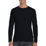 Gildan SoftStyle férfi hosszúujjú póló, Black (GI64400BL)