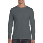 Gildan SoftStyle férfi hosszúujjú póló, Charcoal (GI64400CH)