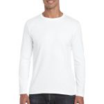 Gildan SoftStyle férfi hosszúujjú póló, White (GI64400WH)