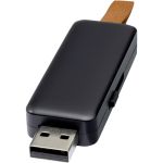 Gleam világító USB, 16GB, fekete (12374290)