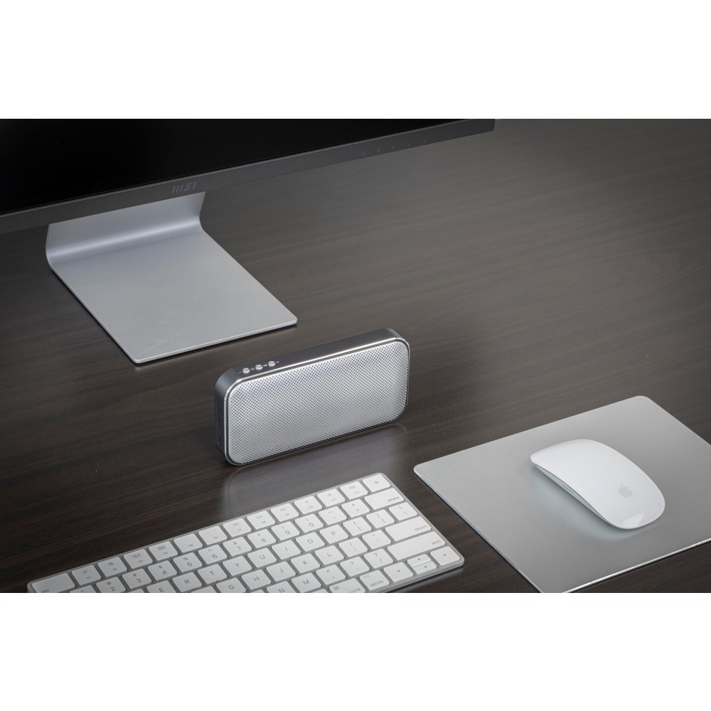 BrandCharger Nano Charge vezeték nélküli hangszóró és powerbank, fekete/ezüst (hangszóró, rádió, vetítő)