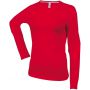 Kariban női hosszúujjú póló, Red