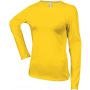 Kariban női hosszúujjú póló, Yellow