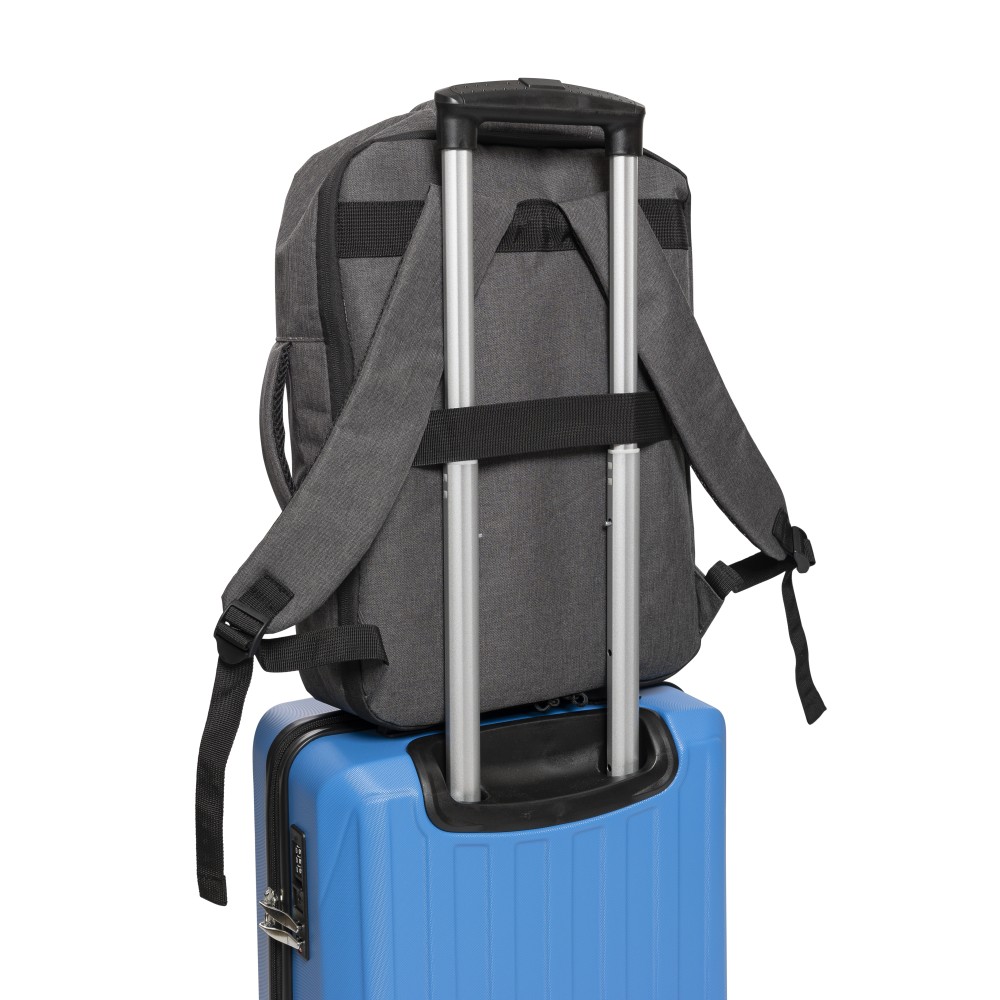 rPET poliészter laptophátizsák, zöld (irattáska, laptoptáska)