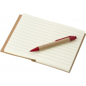 Mini fzet tollal, fekete tollbetttel, natr/piros (fzet, notesz)
