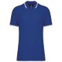 Kariban frfi rvidujj gallros pl, Royal Blue/White