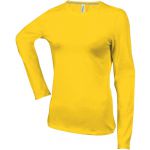 Kariban női hosszúujjú póló, Yellow (KA383YE)