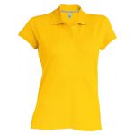 Kariban női Piké póló, Yellow (KA242YE)