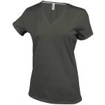 Kariban ni V-nyak pl, Dark Khaki (KA381DKH)