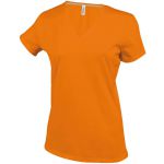 Kariban női V-nyakú póló, Orange (KA381OR)
