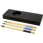 Kerf bambusz tollkészlet, 3 db, fekete (10777990)