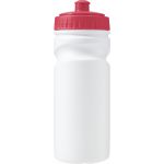 Kulacs, 500 ml, újrahasznosítható műanyag, piros (7584-08)