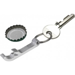 Alumínium üvegnyitó/kulcstartó, ezüst (kulcstartó)
