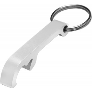 Alumínium üvegnyitó/kulcstartó, ezüst (kulcstartó)