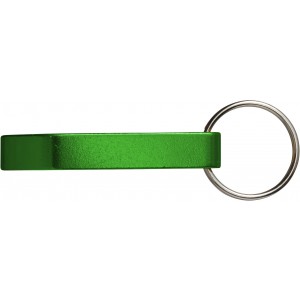 Alumínium üvegnyitó/kulcstartó, zöld (kulcstartó)