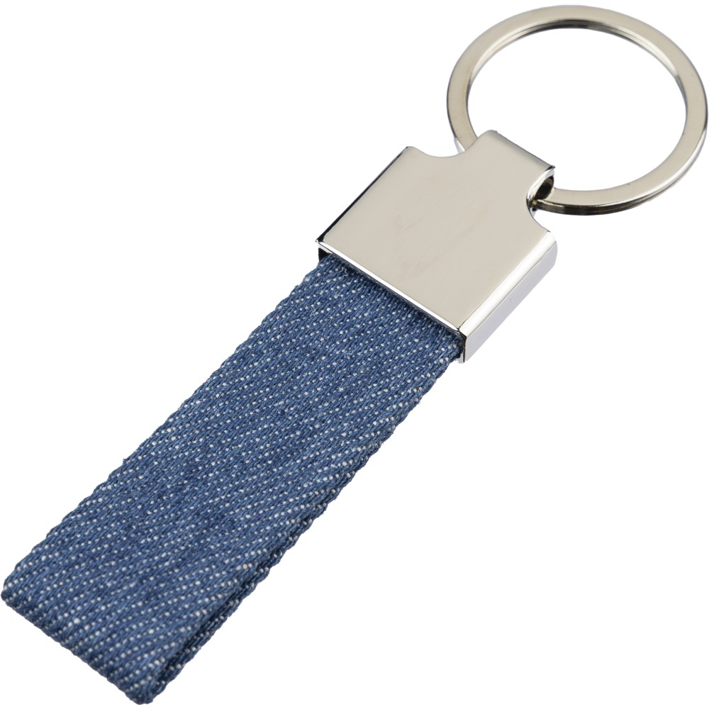 Denim kulcstartó, kék (kulcstartó)